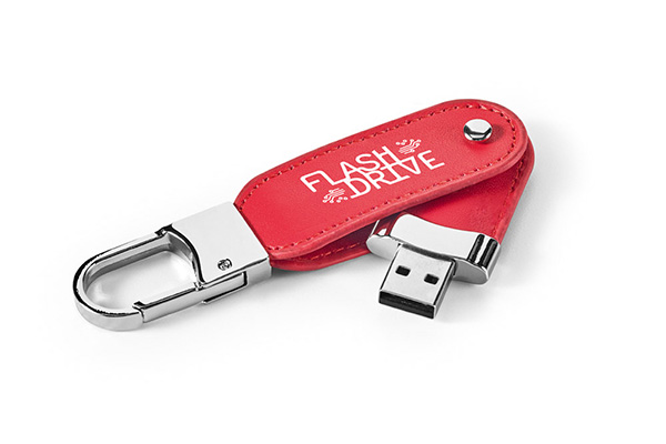 usb stik rød logo