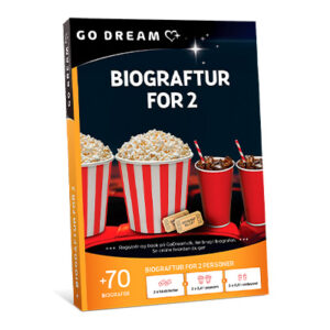 Biograftur for 2 - oplevelses gavekort