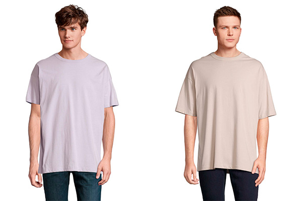 Boxy t-shirt med tryk