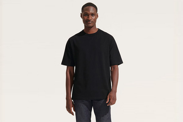 Boxy t-shirt med tryk