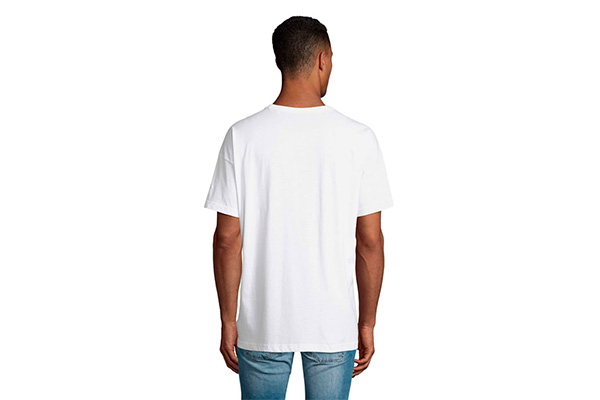 Boxy t-shirt med tryk