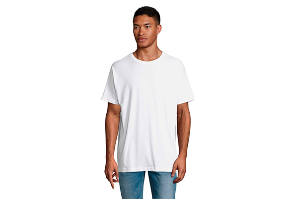 Boxy t-shirt med tryk