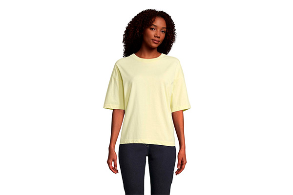 Boxy t-shirt med tryk