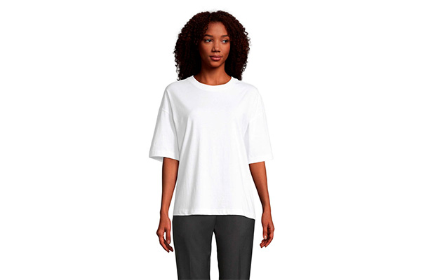 Boxy t-shirt med tryk