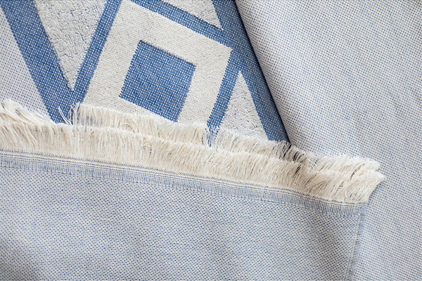 håndklæde blå tæt