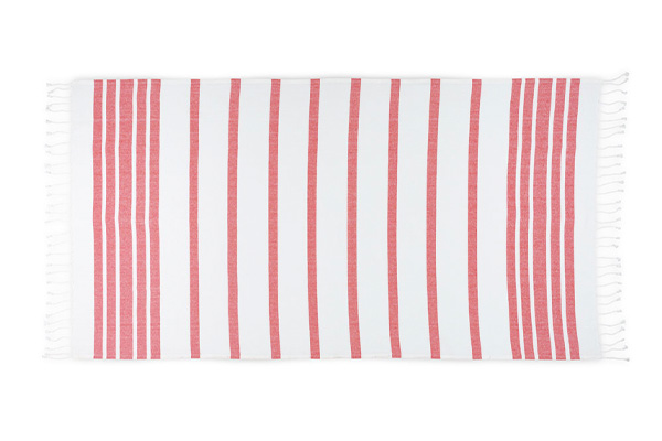 håndklæde rødt fladt